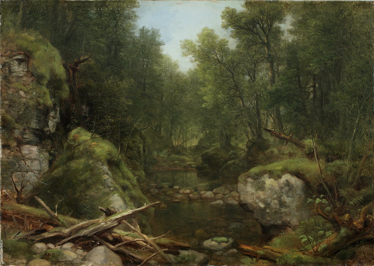 Chapel Pond Brook, Keene Flats, Adirondack Dağları, NY, 1870 by Asher Brown Durand