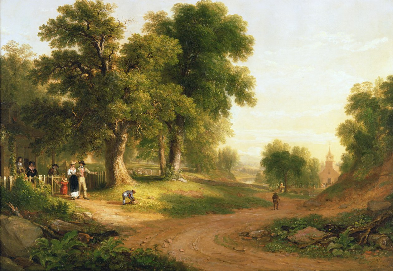 Pazar Sabahı, 1839 by Asher Brown Durand