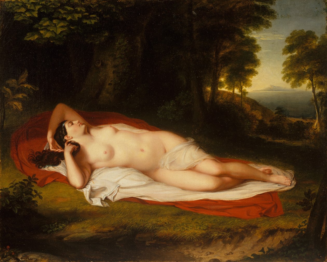 Ariadne, yaklaşık 1831-35. by Asher Brown Durand