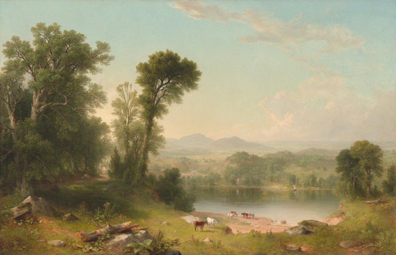 Pastoral Manzara, 1861. by Asher Brown Durand