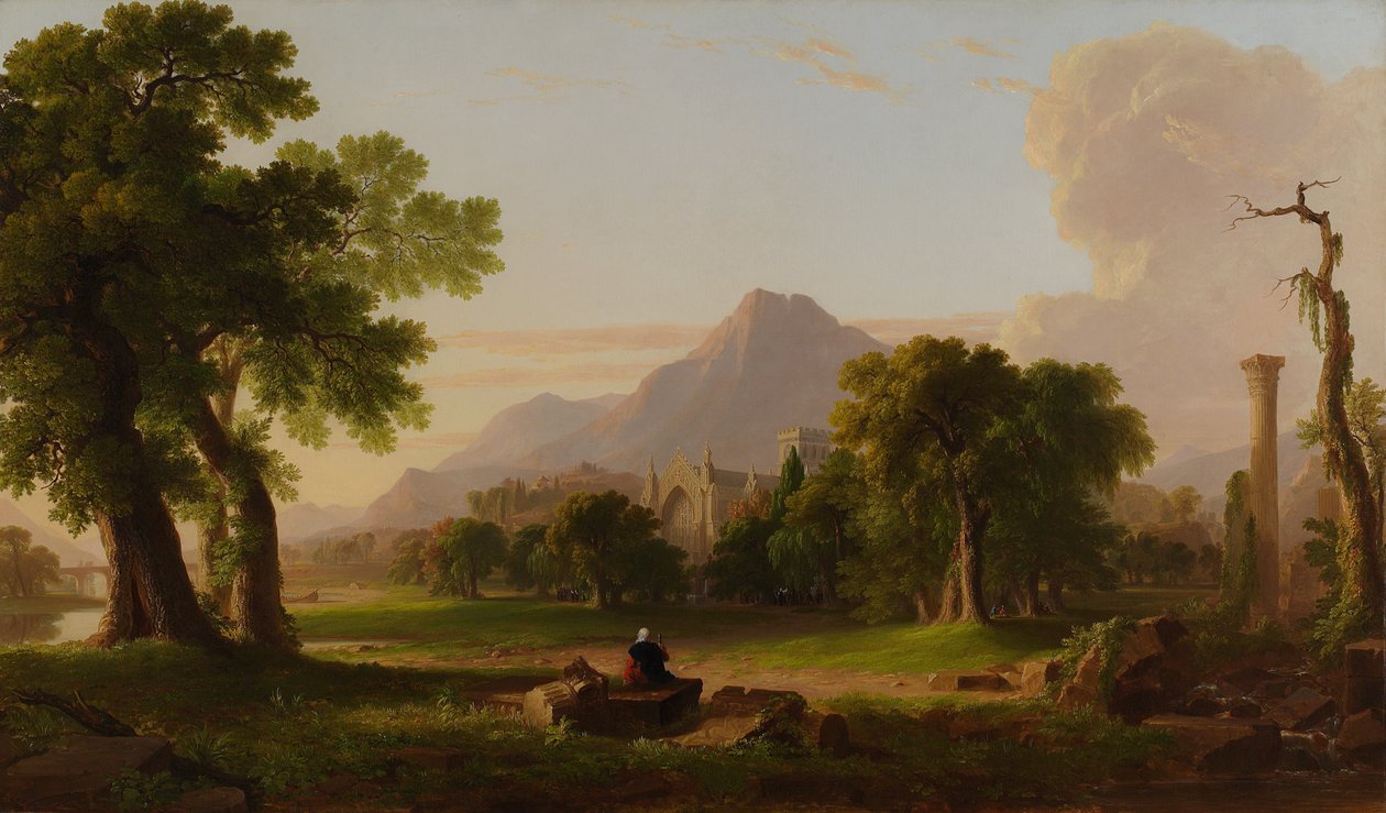 Yaşam Akşamı, 1840 by Asher Brown Durand