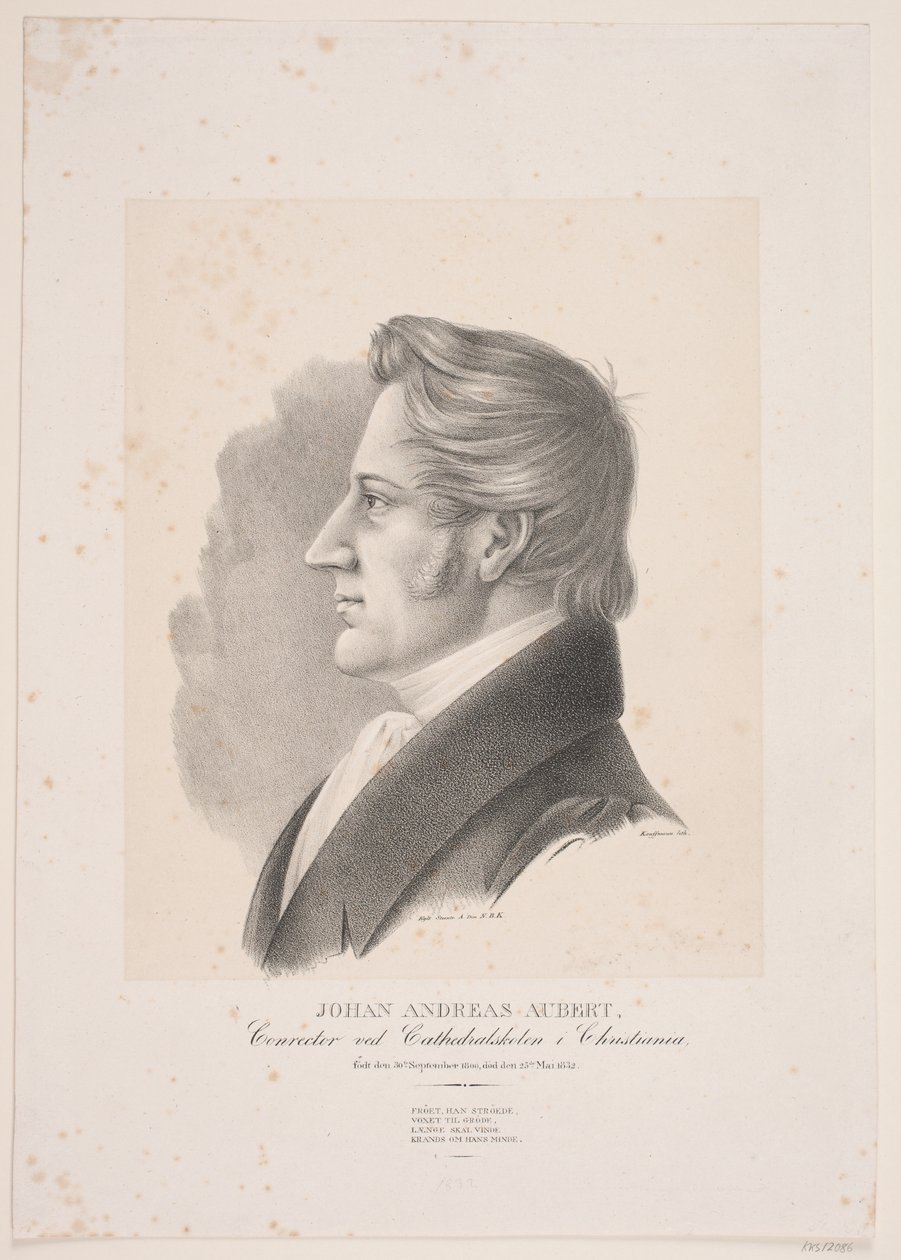 Johan Andreas Aubert by Asmus Kaufmann
