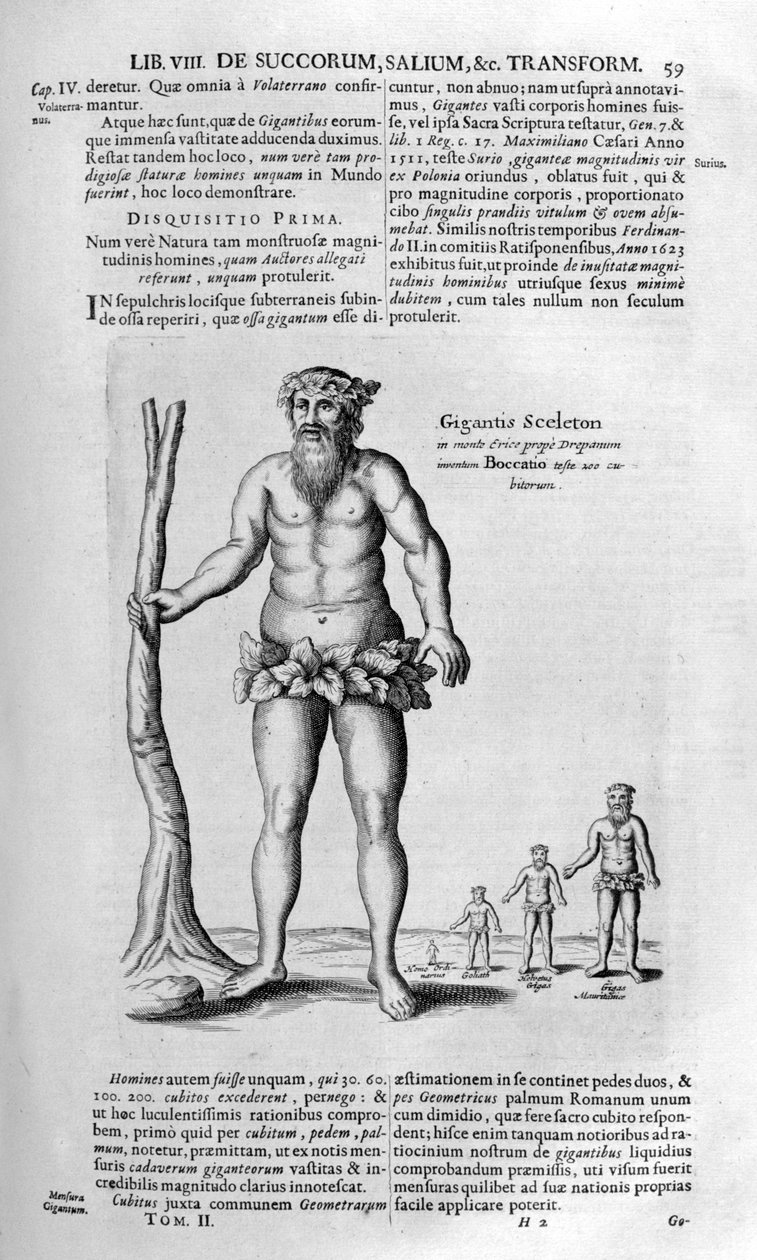 Tufan öncesi devler, 1678. by Athanasius Kircher