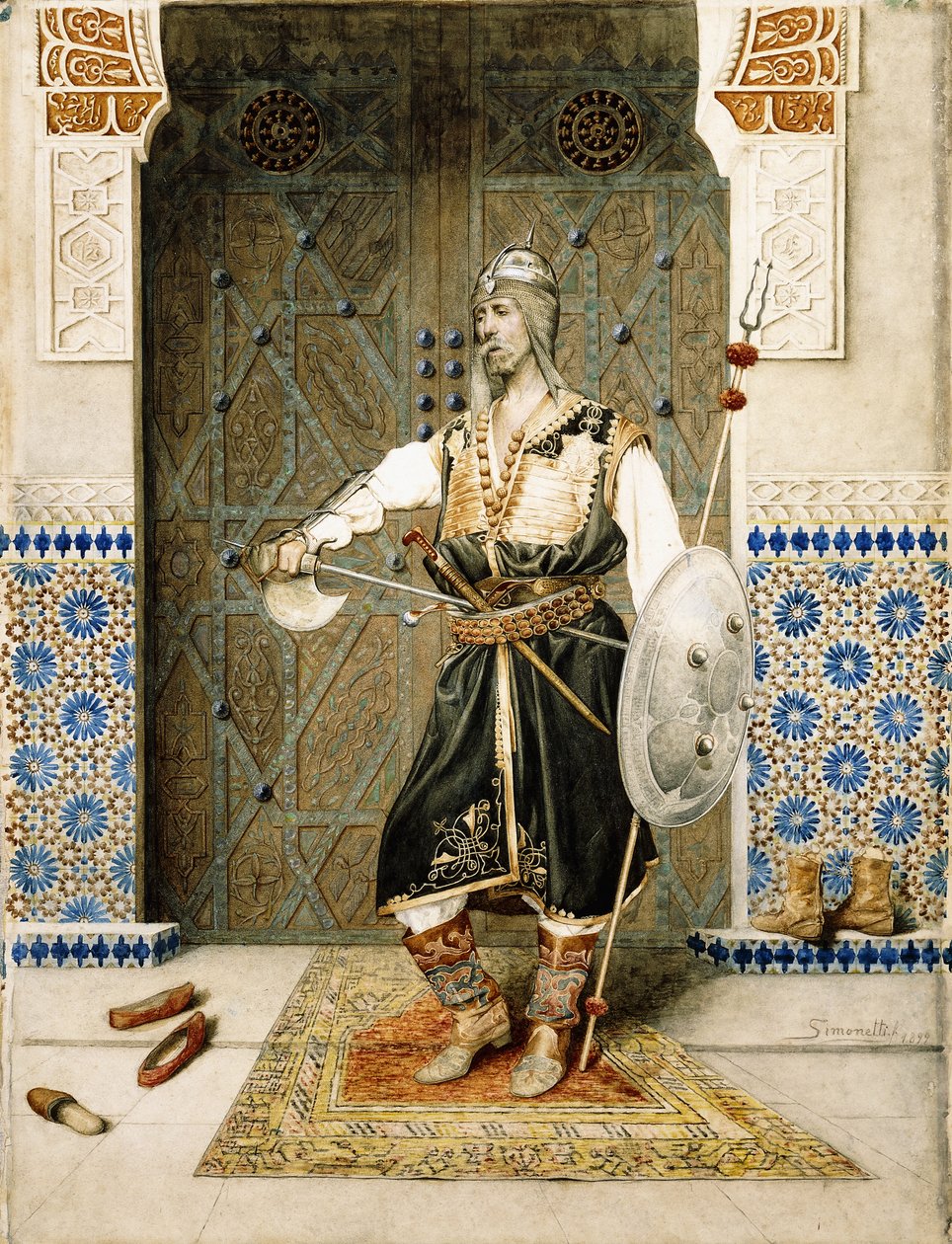 Harem Muhafızları, 1899 by Attilio Simonetti