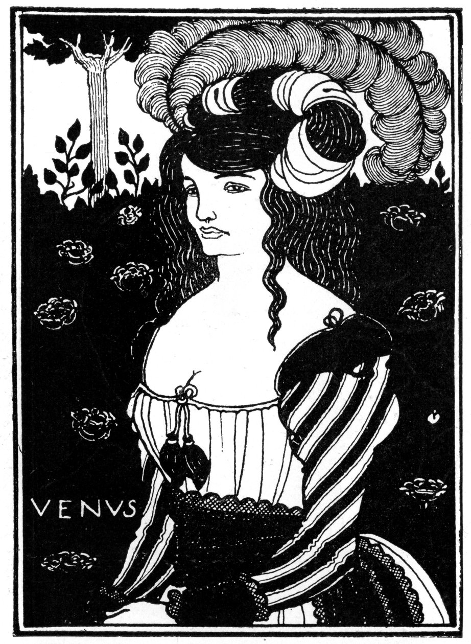 Bir kadının portresi, 1898. by Aubrey Beardsley