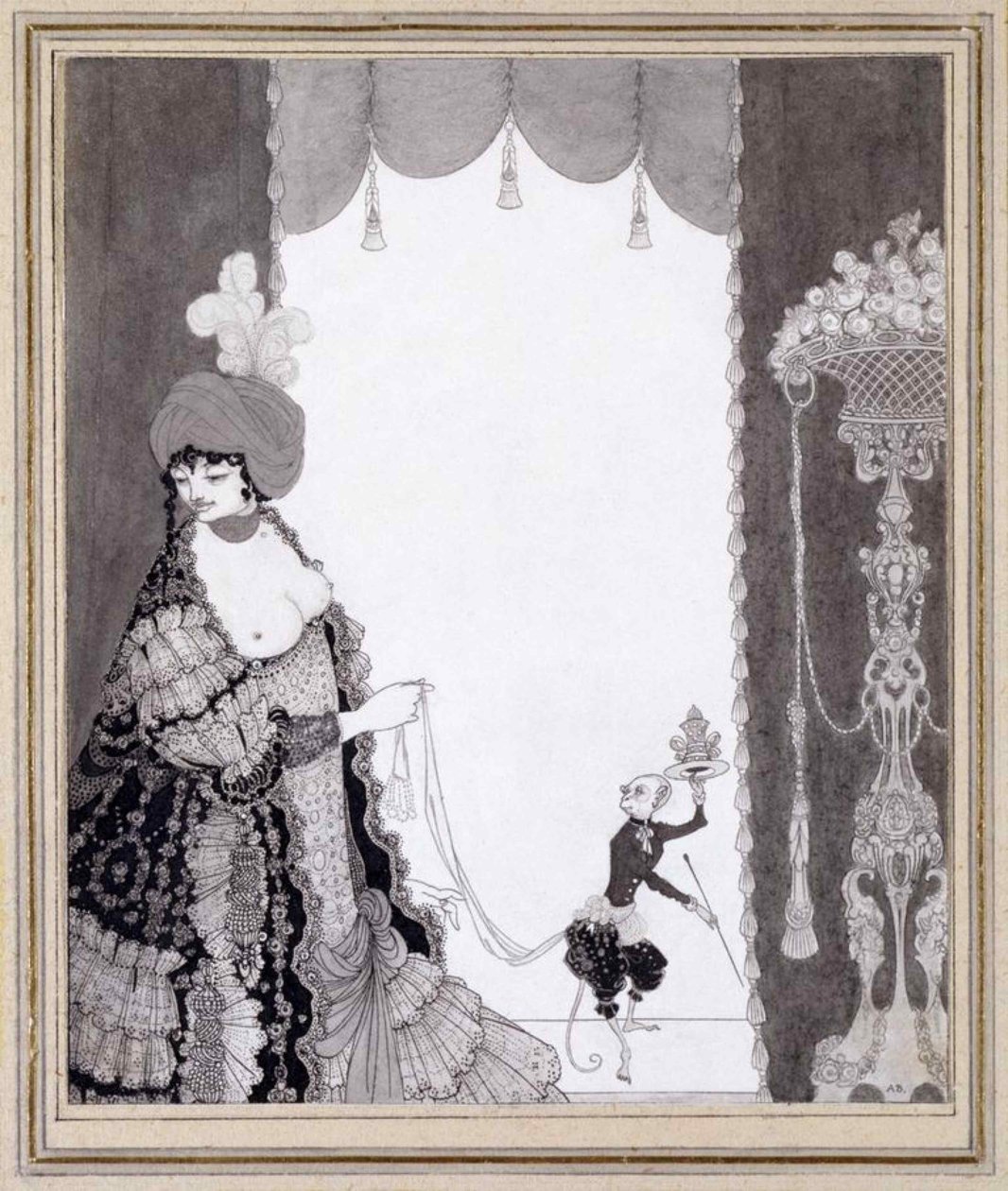 Maymunlu Kadın, 1897. by Aubrey Beardsley