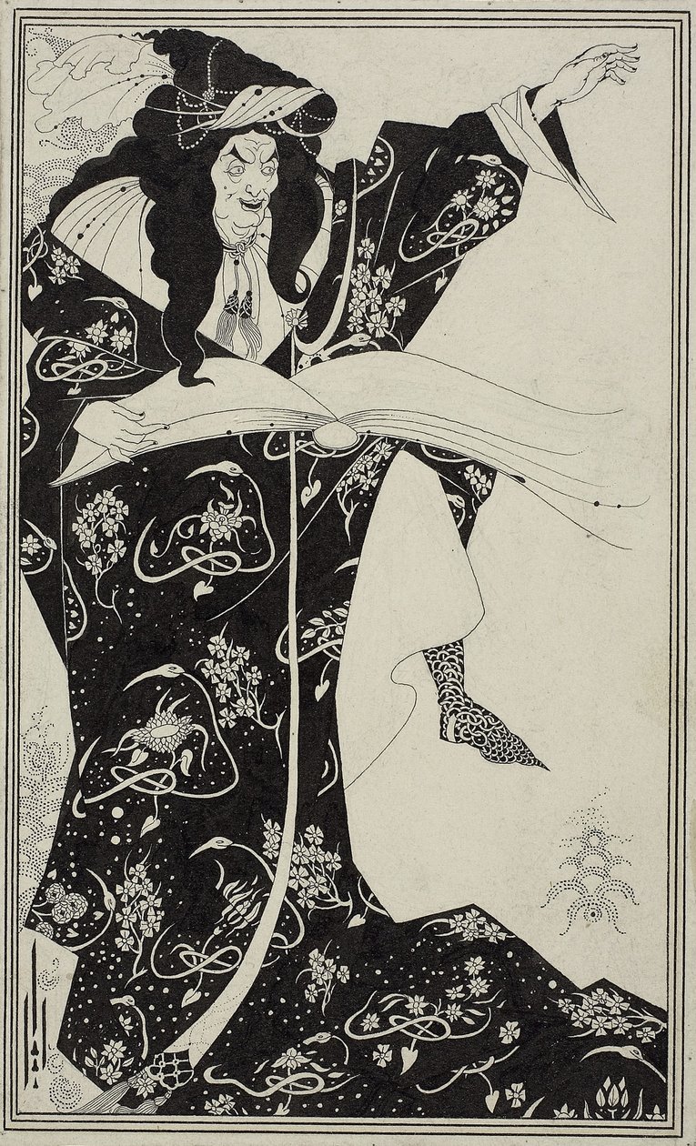 Büyücü Virgil, c.1893 by Aubrey Beardsley