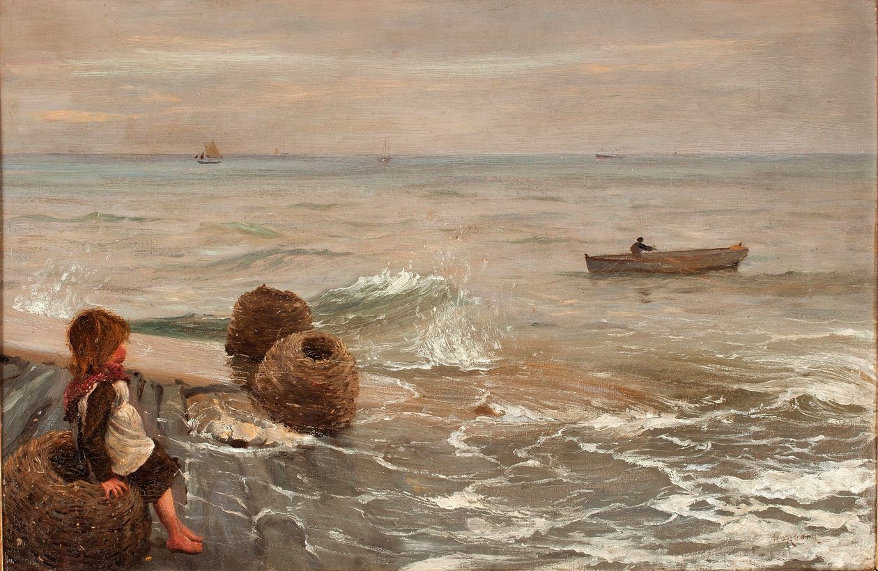 iskeledeki kız by August Hagborg