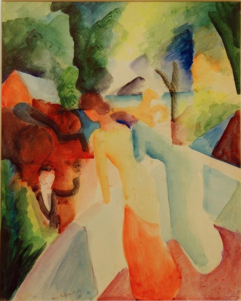 balkondan selamlar by August Macke