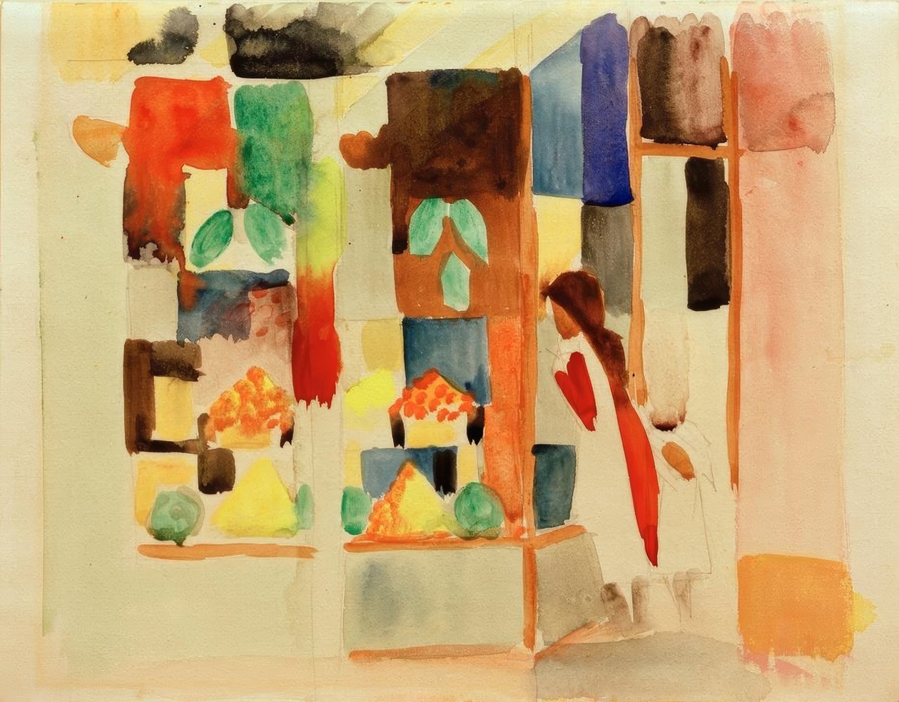 Manavdaki çocuklar I. by August Macke