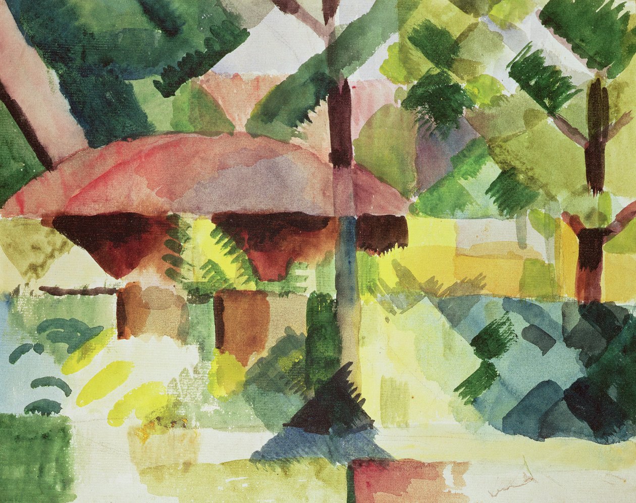 Bahçe, 1914 by August Macke