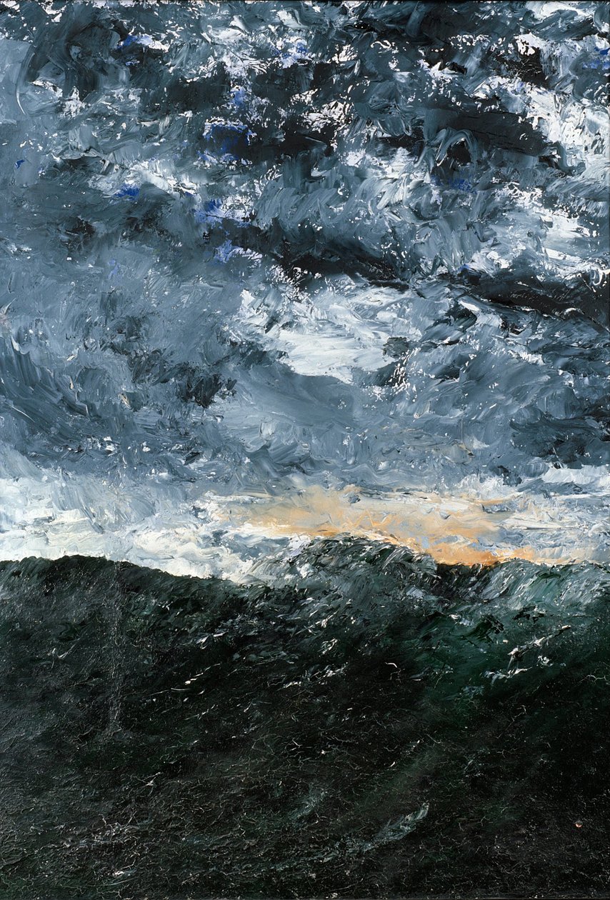 Manzara, deniz manzarası- Vågen VIII (Dalga VIII) by August Johan Strindberg