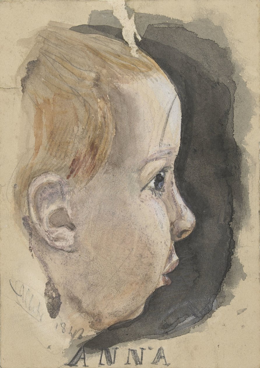Anna Allebé'nin Portresi by August Allebe