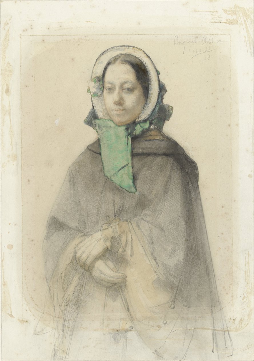 Theresia AA Allebé'nin Portresi by August Allebe