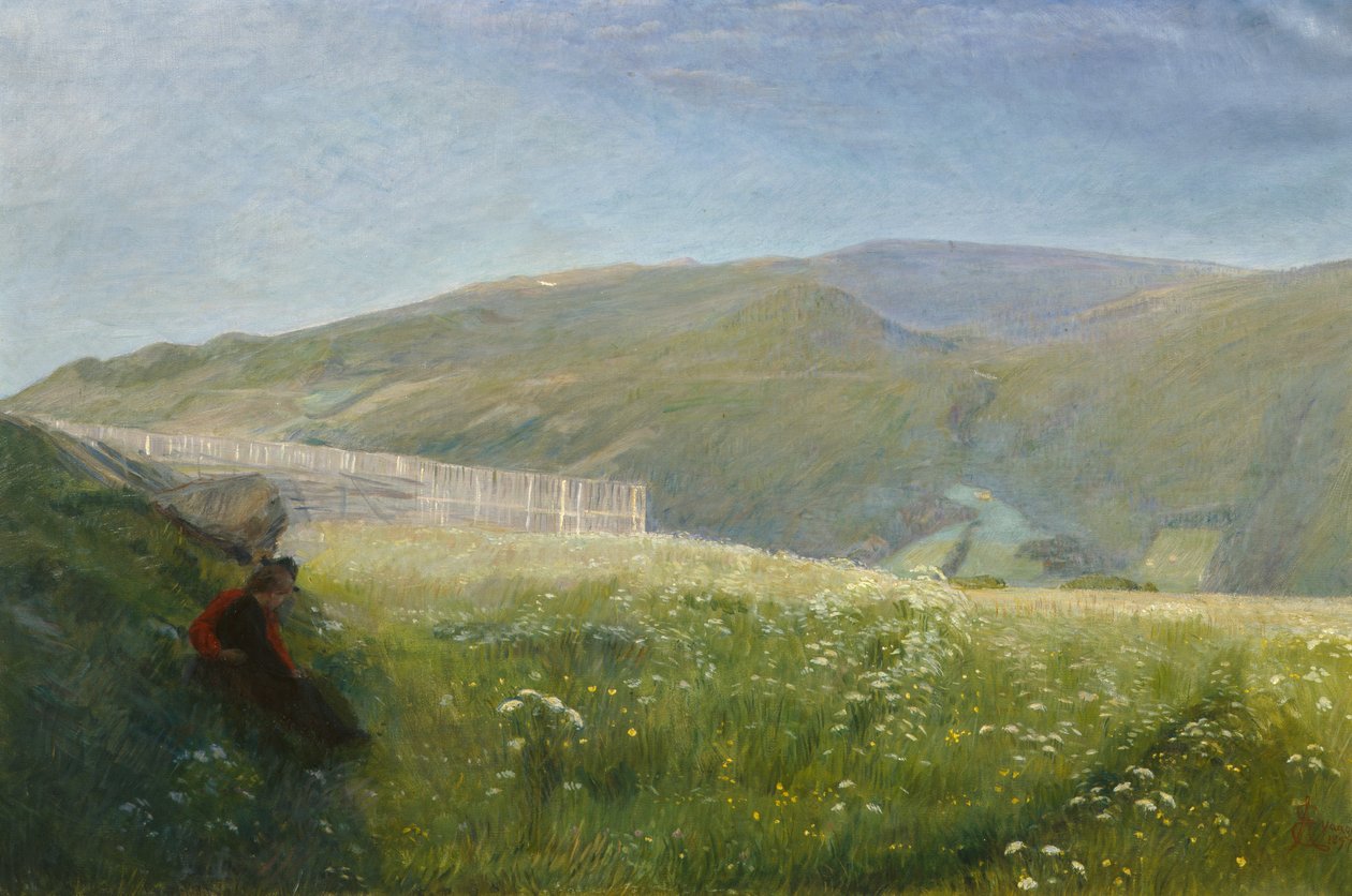 Yaz manzarası, Vågå by August Eiebakke
