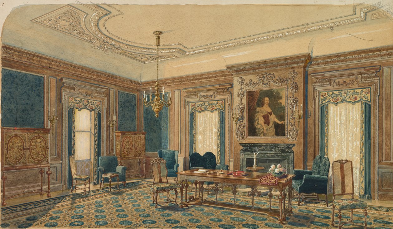 İç Tasarım Kroki. by August Frederick Biehle