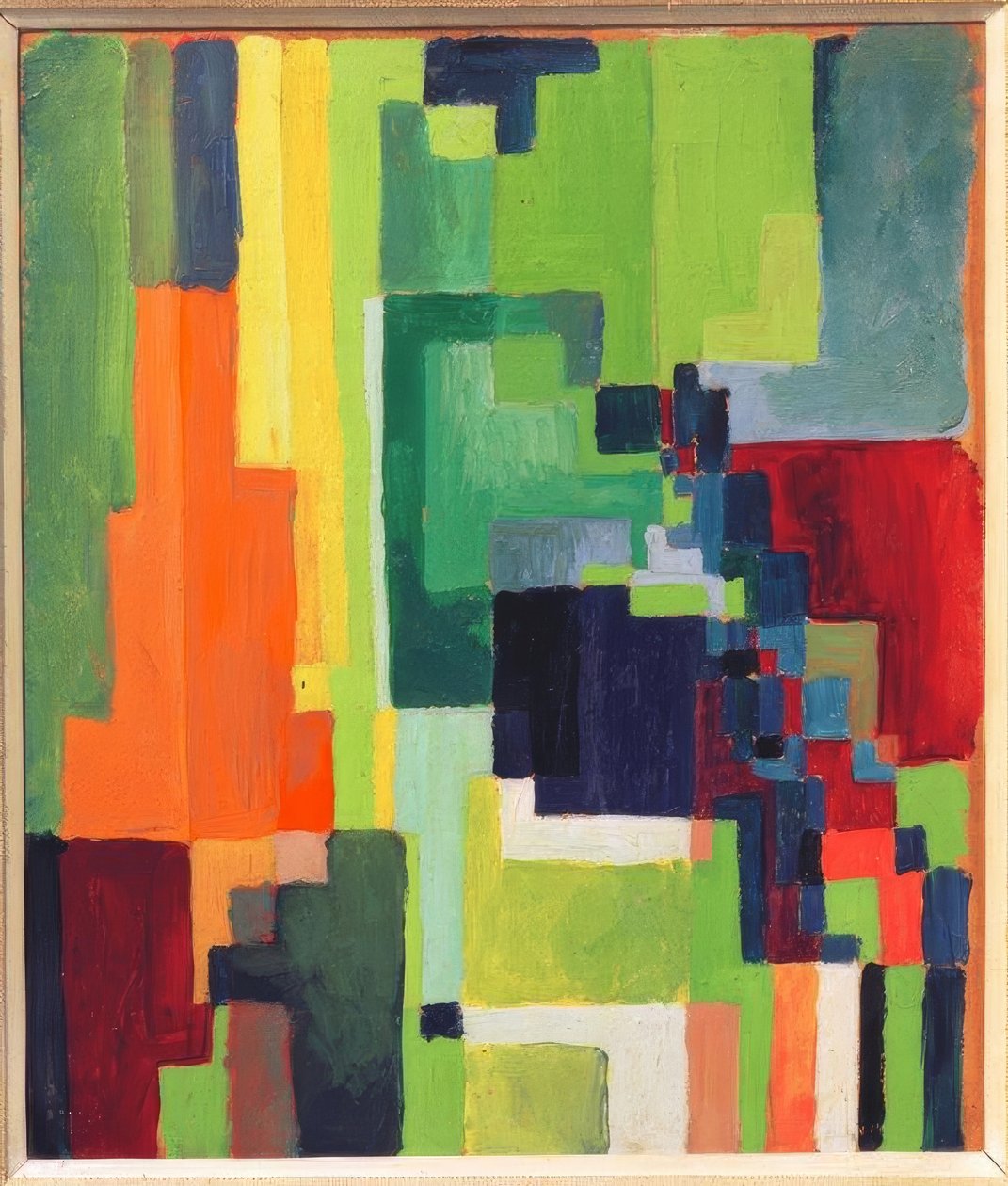Renkli şekiller II by August Macke