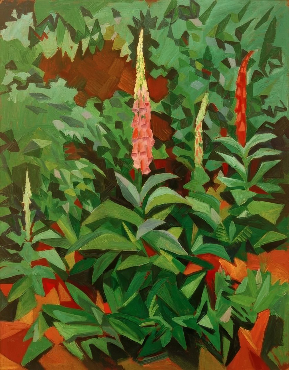 Bahçedeki yüksükler by August Macke