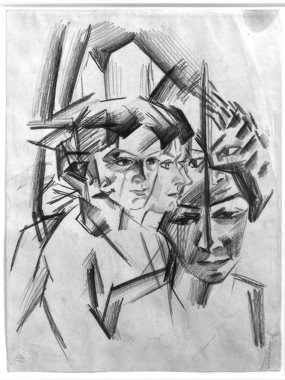 Fütüristik beyinler (Elisabeth) by August Macke
