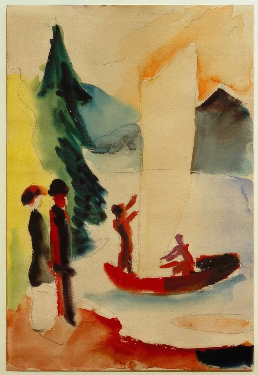 Sarı yelken by August Macke
