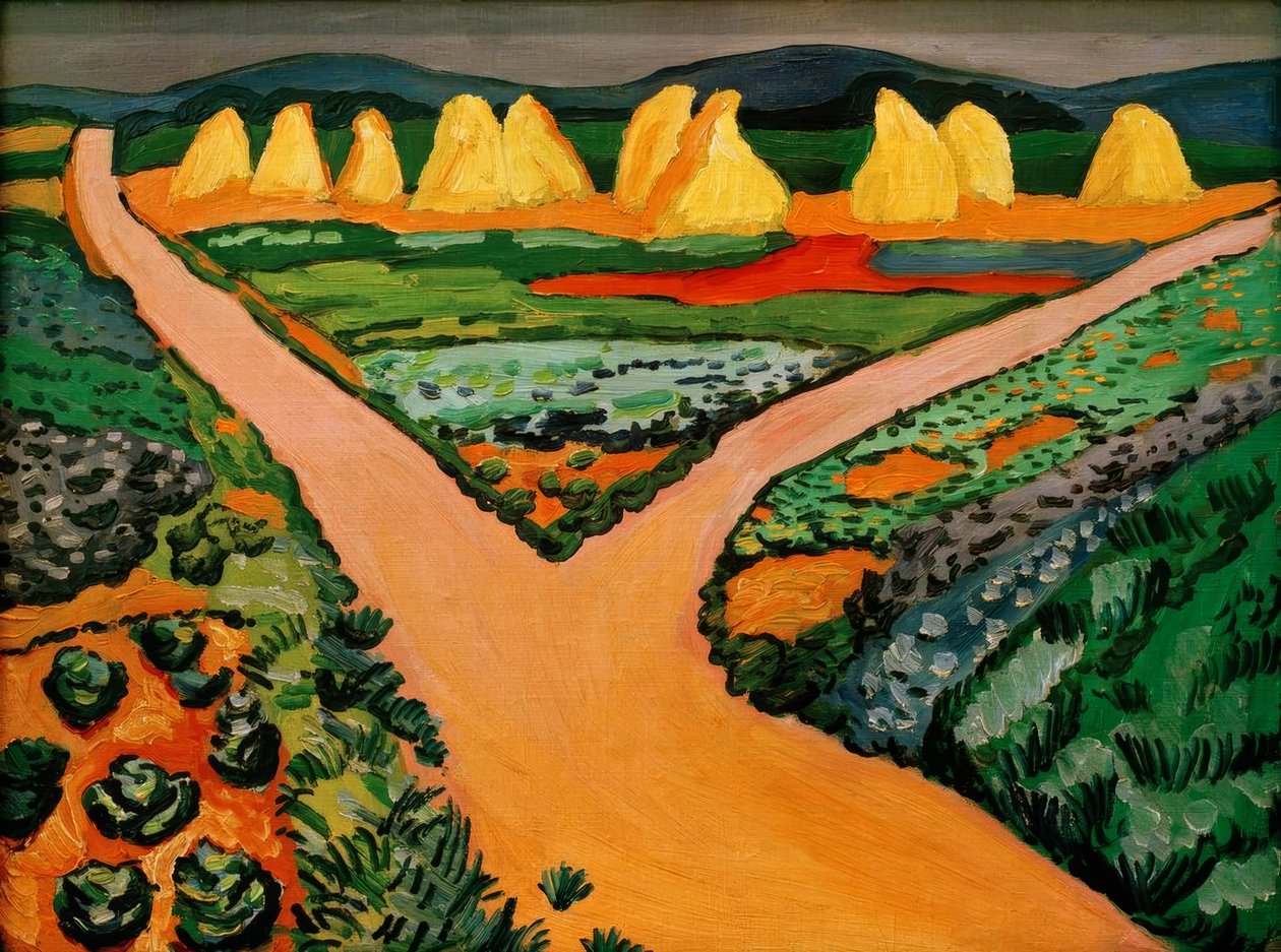 sebze tarlaları by August Macke