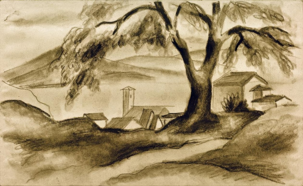Hilterfingen ve Thuner See by August Macke