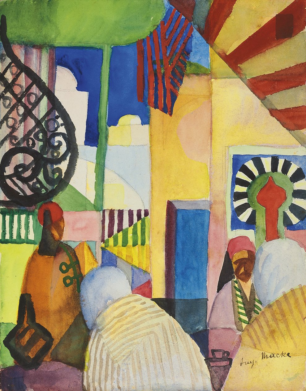 Çarşıda by August Macke