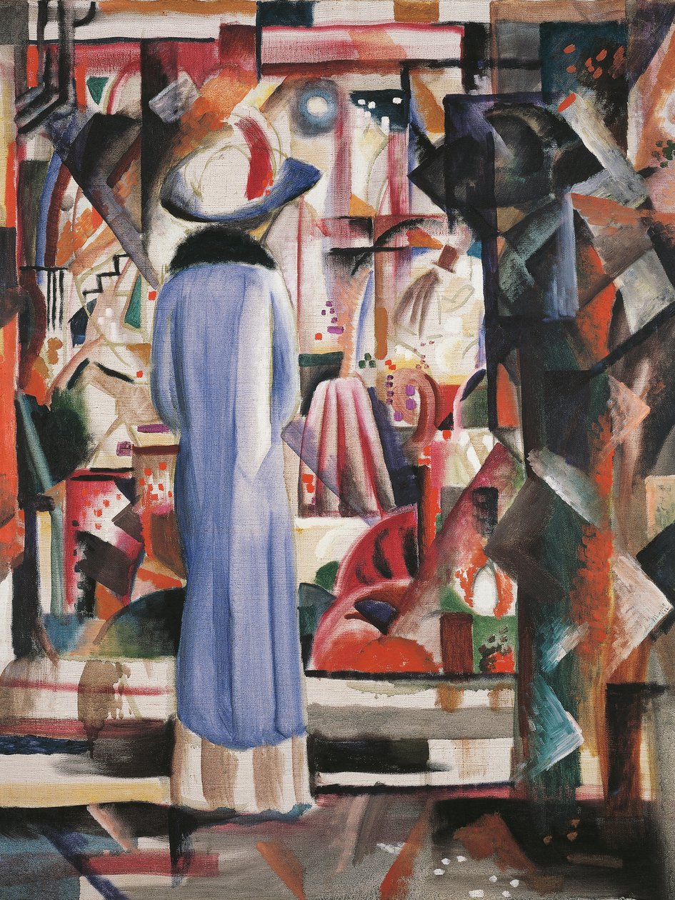 Büyük parlak vitrin by August Macke