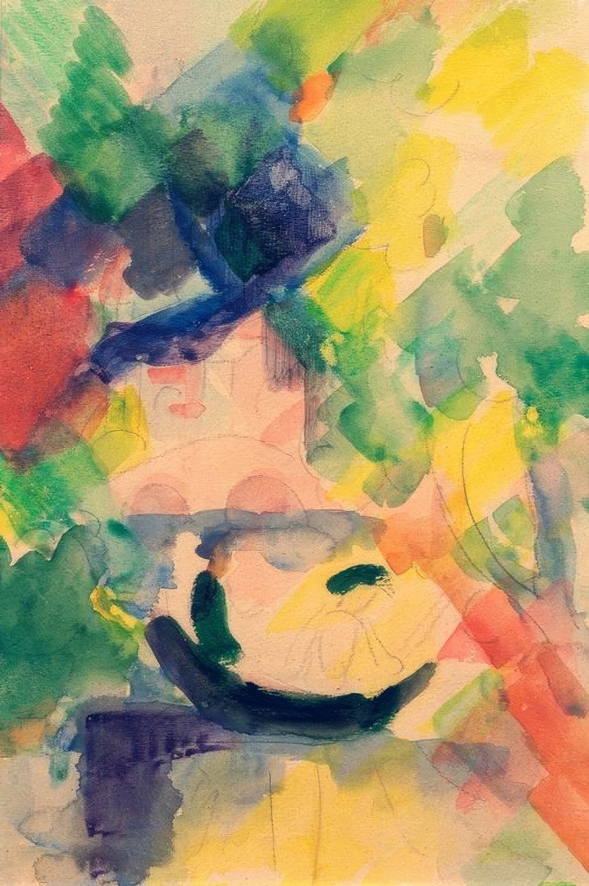 Teknede Çift by August Macke