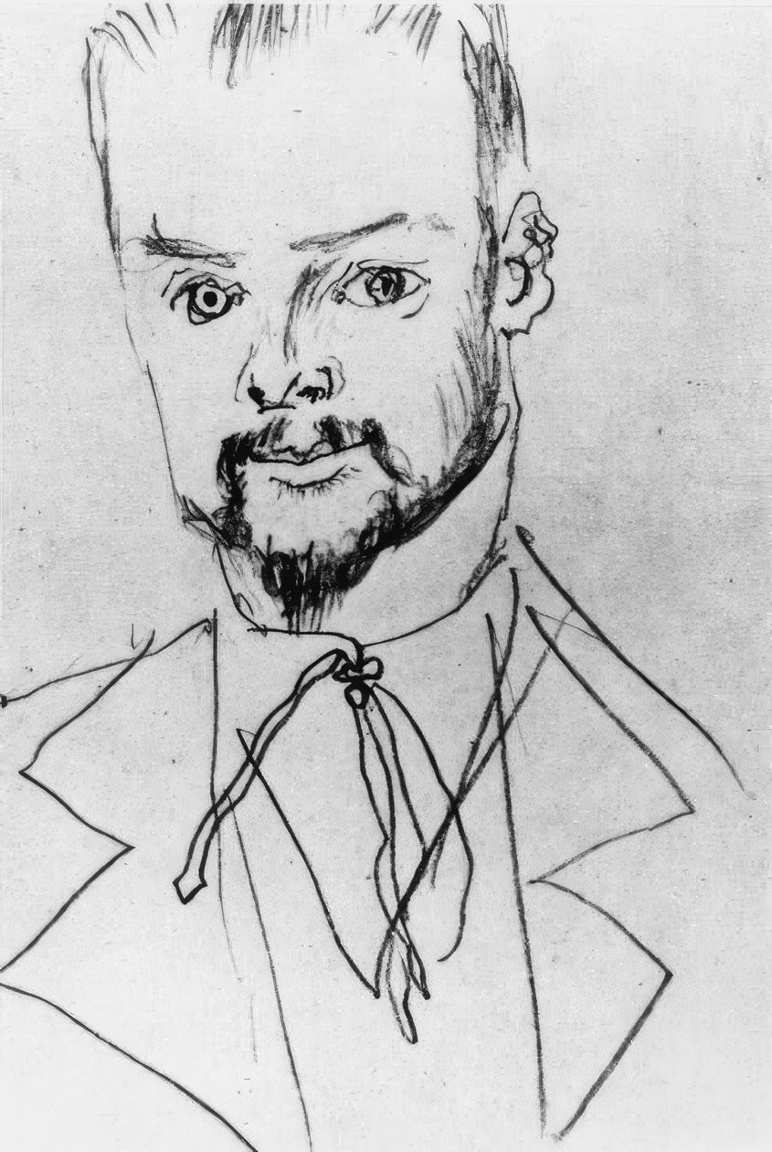 Paul Klee / çizim A. Macke by August Macke