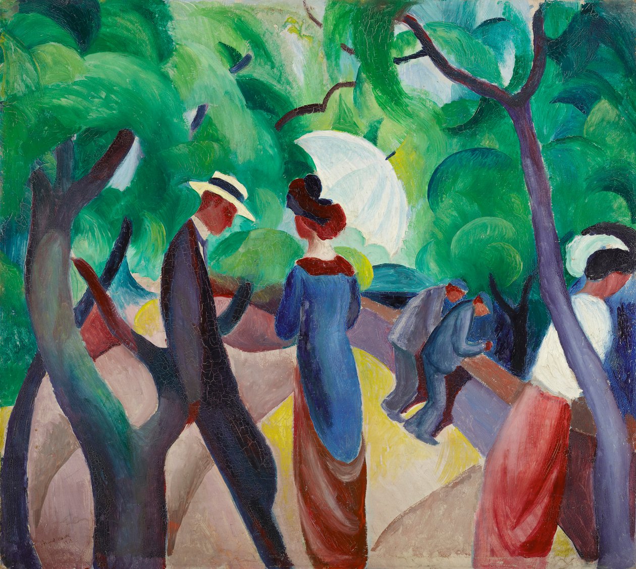 gezinti yeri by August Macke
