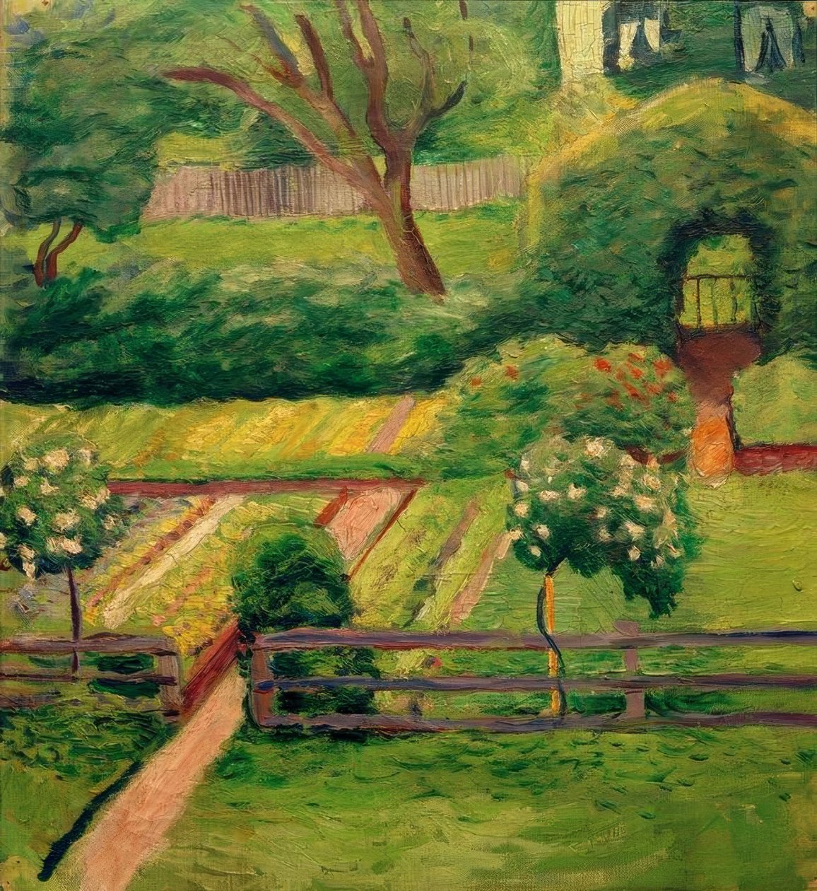 Rosengärtchen in Tegernsee by August Macke