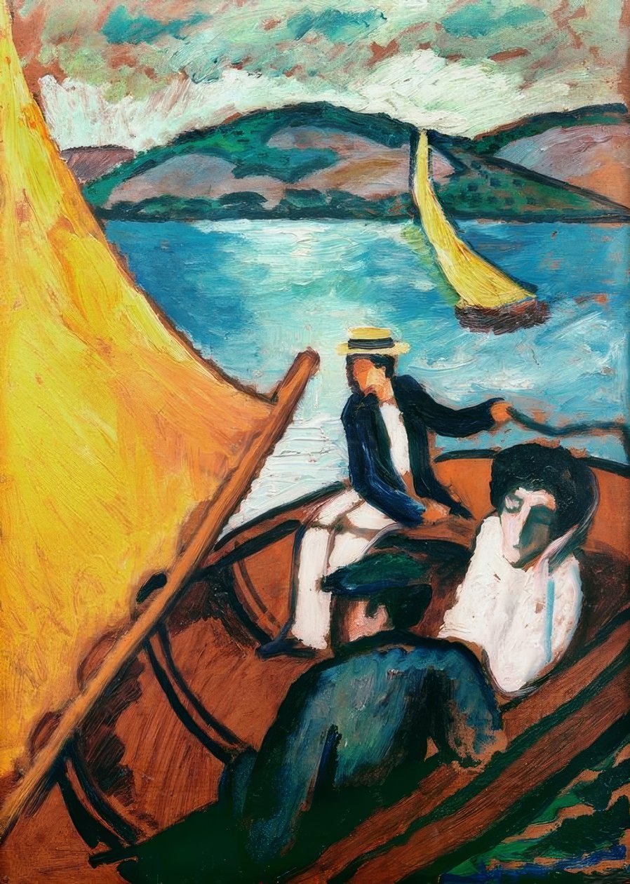 Yelkenli, Tegernsee by August Macke