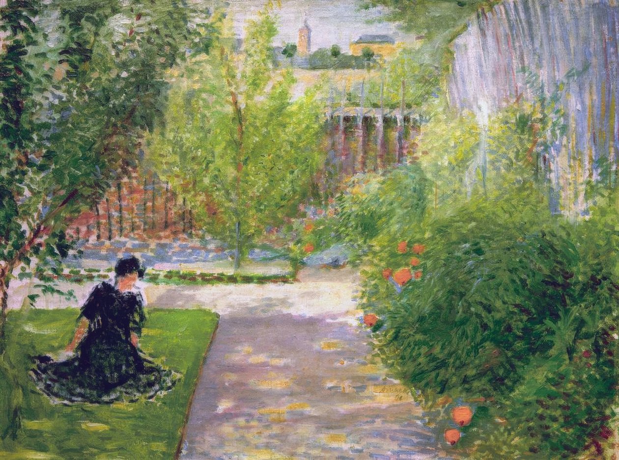 güneşli bahçe by August Macke
