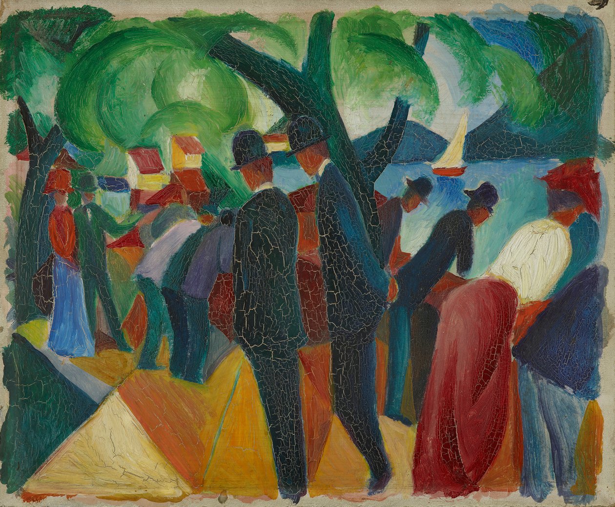 Köprüde yürümek by August Macke