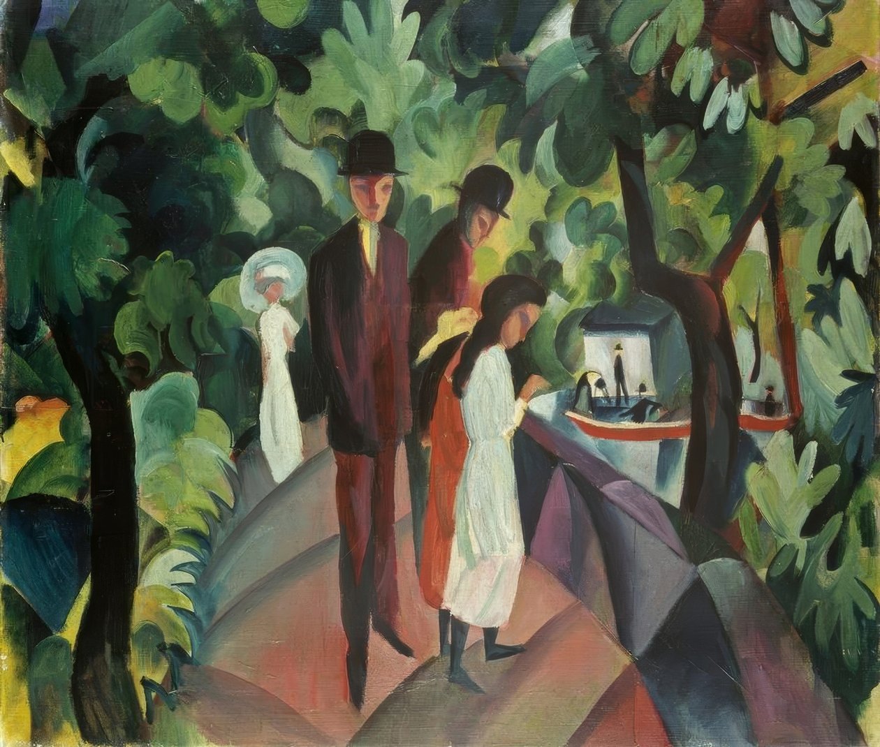 Köprüde yürümek by August Macke