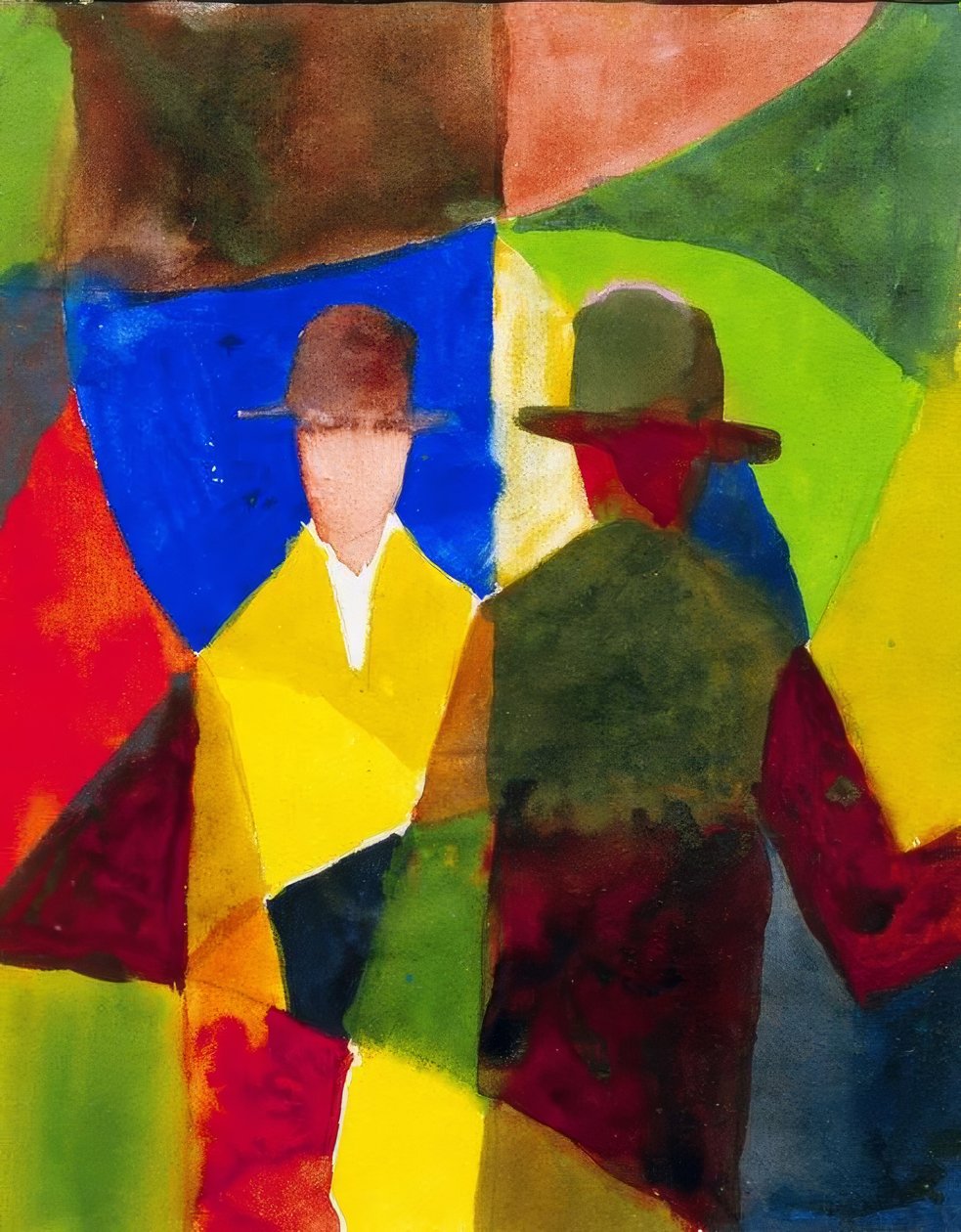 Vitrin yansıması by August Macke