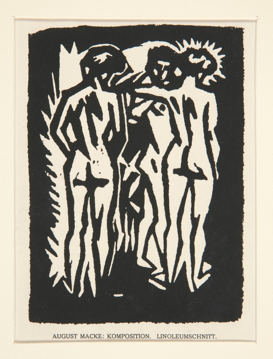 üç çıplak by August Macke