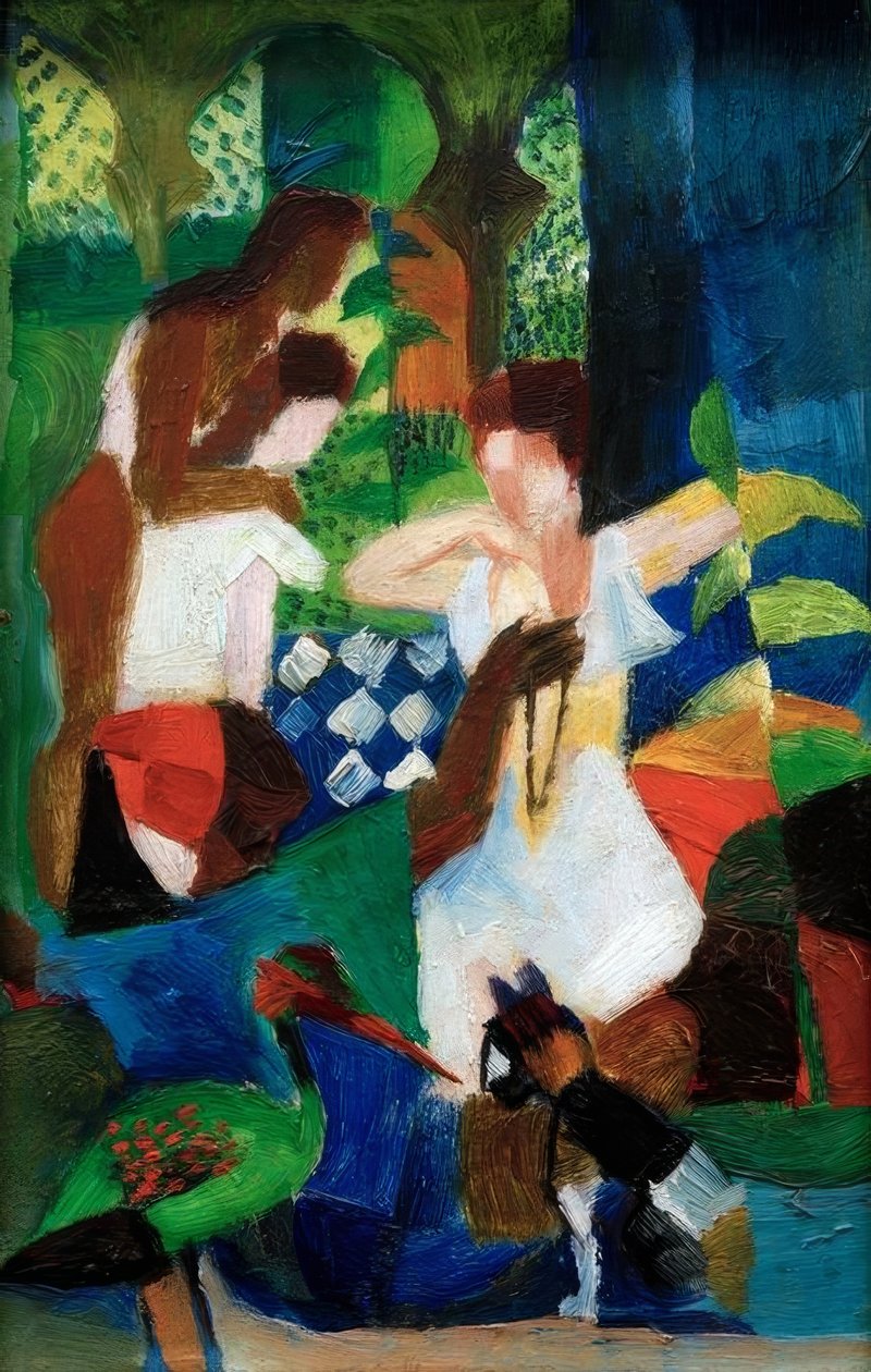 türk kuyumcu by August Macke