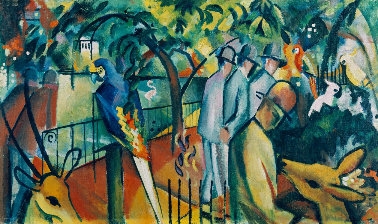 Hayvanat Bahçesi I by August Macke