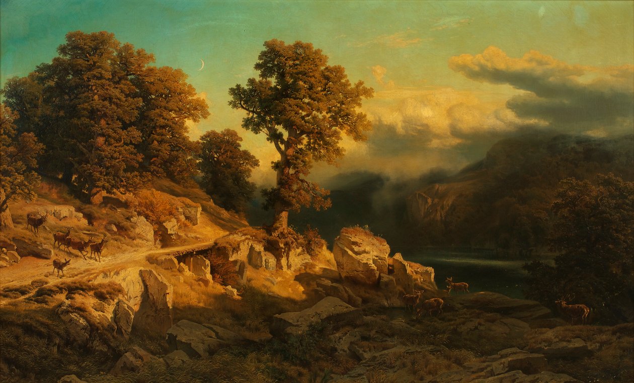 sonbahar manzarası by August Schaeffer von Wienwald