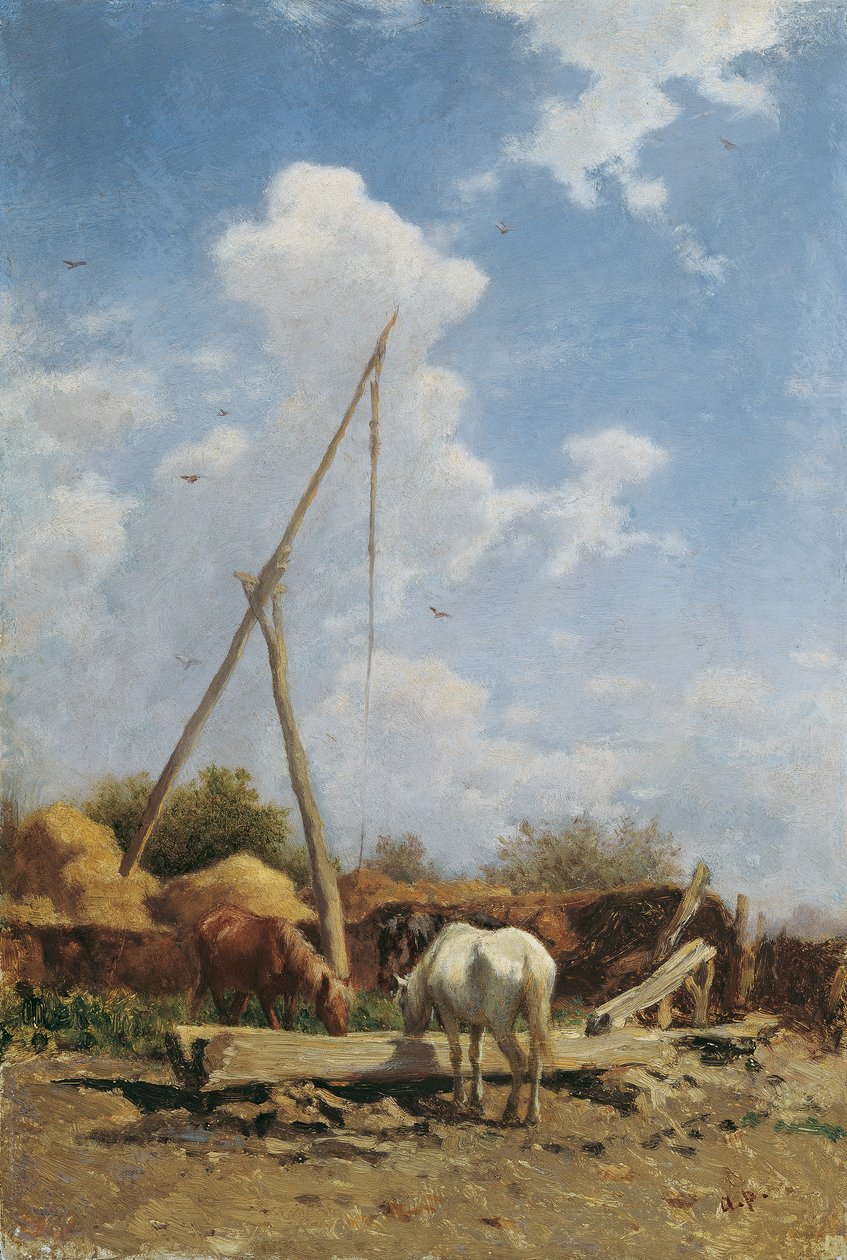 Macar atı teknesi by August von Pettenkofen