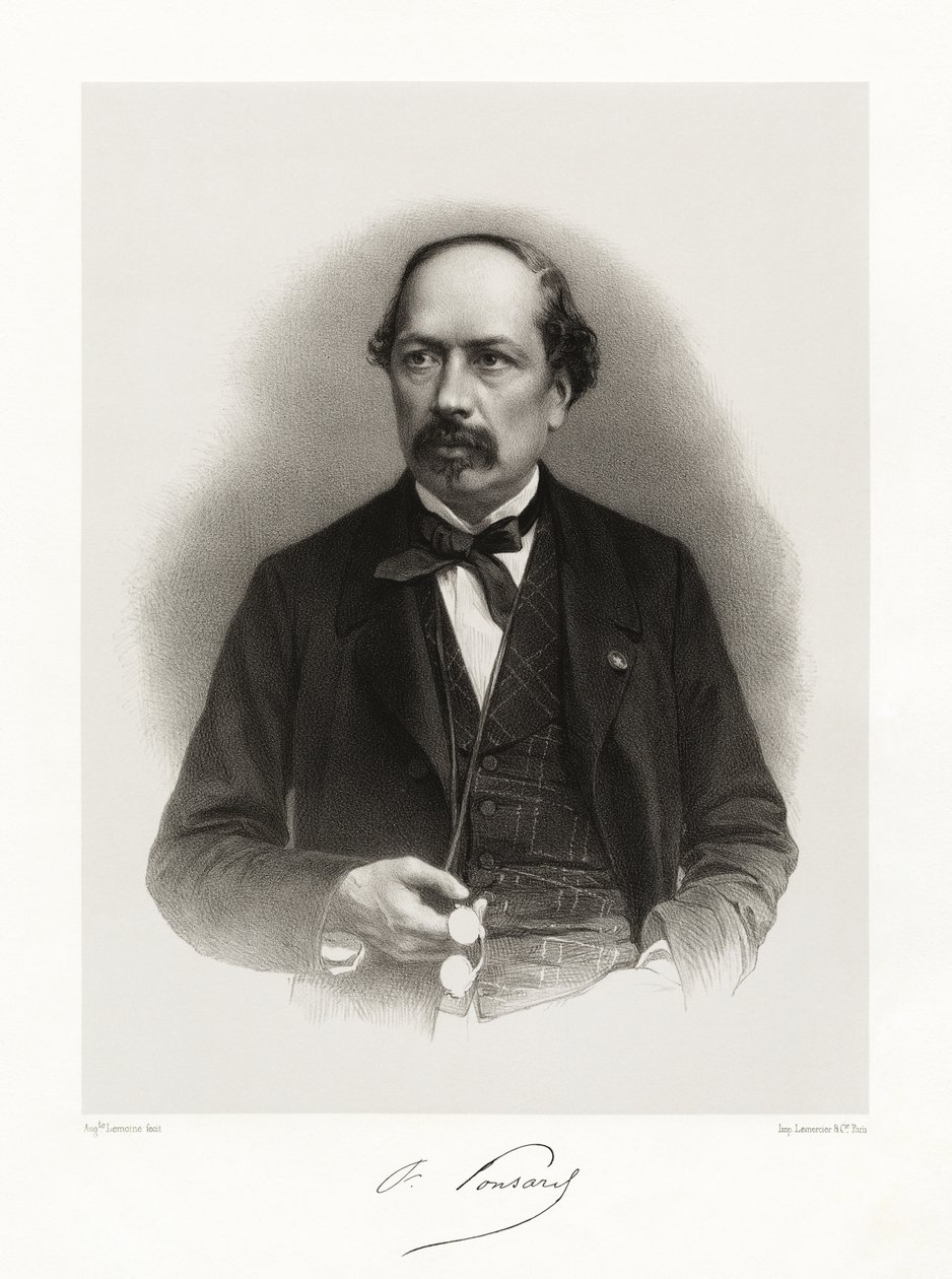 François Ponsard, 1865-66 by Auguste Charles Lemoine