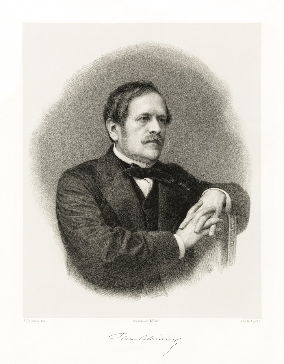 Jean Pierre Clément, 1865-66 by Auguste Charpentier