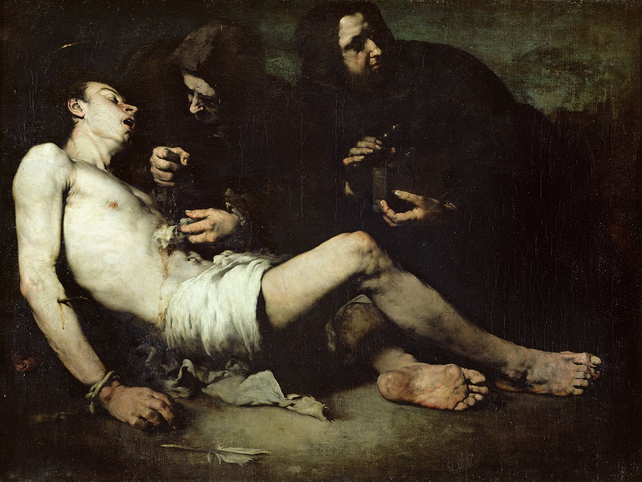 Aziz Sebastian, şehit by Auguste Theodule Ribot