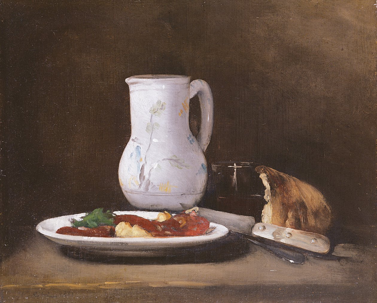 Natürmort, 1861 by Auguste Theodule Ribot