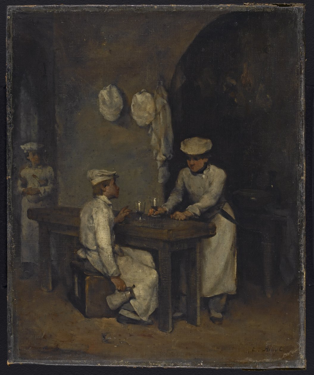 Aşçılar by Auguste Theodule Ribot