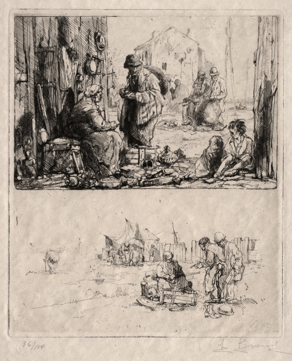 Saint-Ouen'deki Tahkimatlar Üzerine by Auguste Brouet