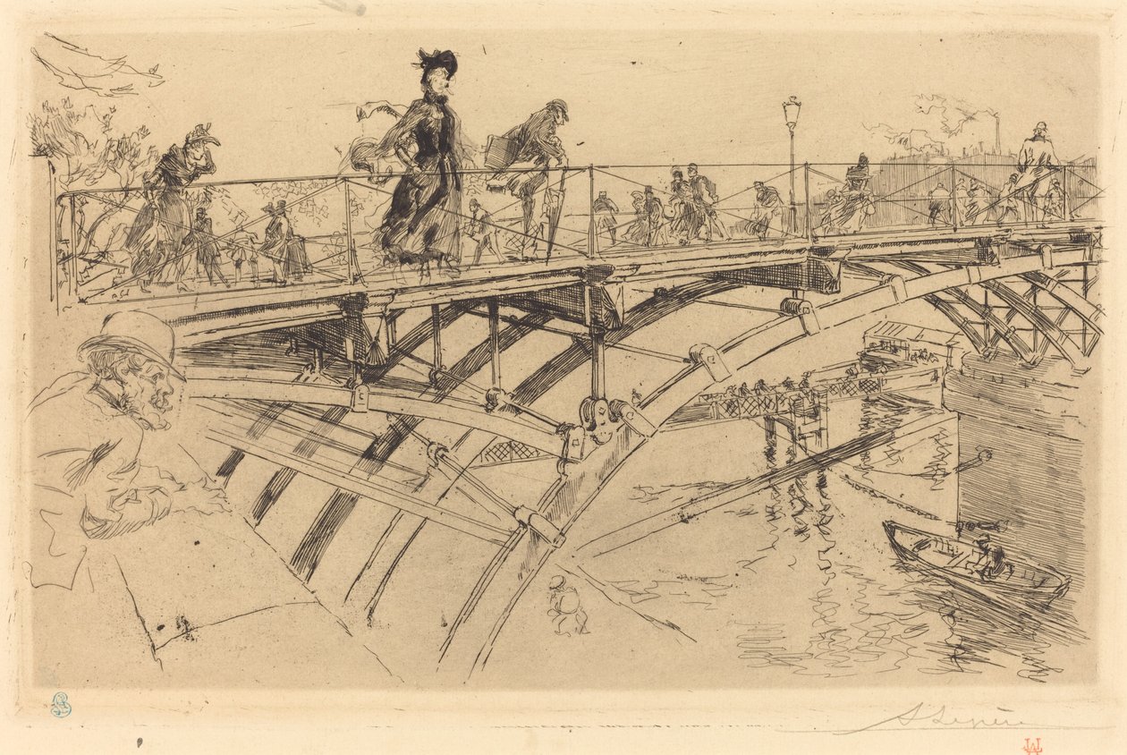 Sanat Köprüsü (Le pont des Arts) by Auguste Lepere
