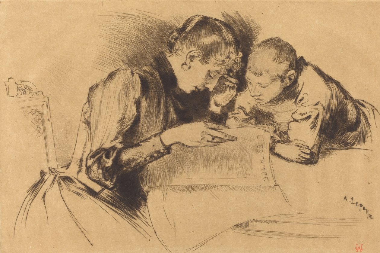 Resimler Resimler, 1889. by Auguste Lepere